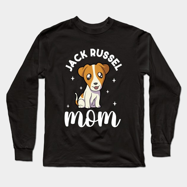 Jack Russel Mom - Jack Russel Terrier Long Sleeve T-Shirt by Modern Medieval Design